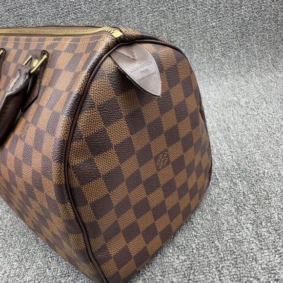 Louis Vuitton Speedy 30 Damier Ebene Canvas Tote 835-040625 - Picture 5 of 14
